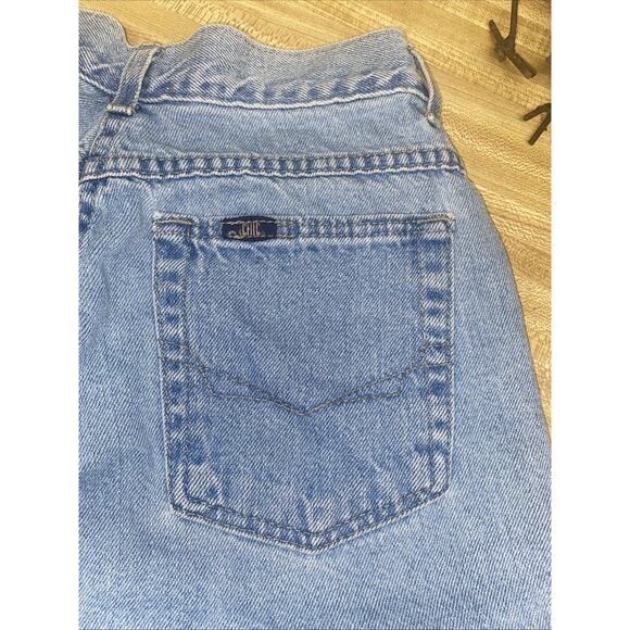 Vintage Chic Denim Shorts Women’s Small High Rise 100% Cotton Blue Jean Cuffed - Picture 7 of 8